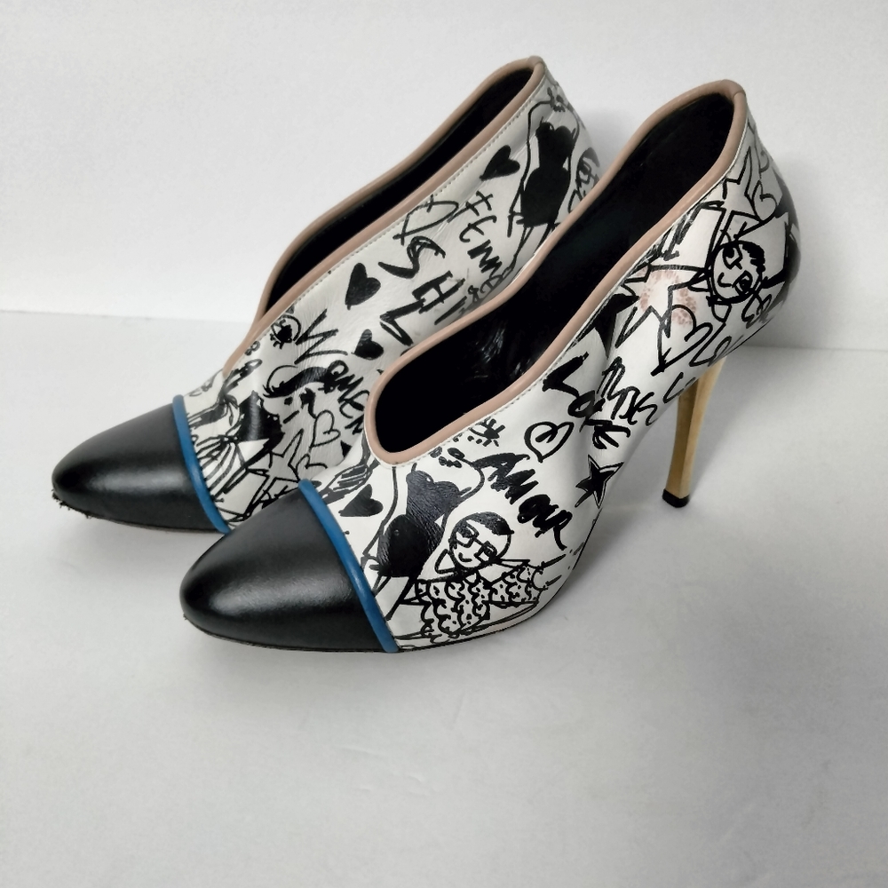 LANVIN BLACK/WHITE PRINTED. - Picture 2 of 10